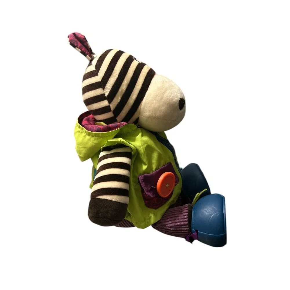 Zippies Zebra B You Hippo Plush 14